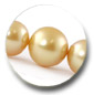 collier de perles d'australie dorees