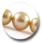 collier de perles d'australie dorees