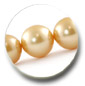 collier de perles d'australie dorees