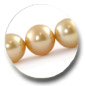 collier de perles d'australie dorees