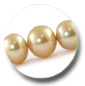 collier de perles d'australie dorees
