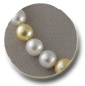 Collier de perles d'australie multicolores