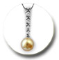 pendentif perle australie doree