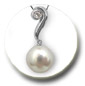 pendentif perle australie blanche