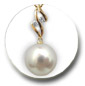 pendentif perle australie blanche