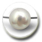 pendentif perles australienne blanches