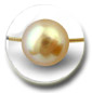 pendentif perles australienne dorees