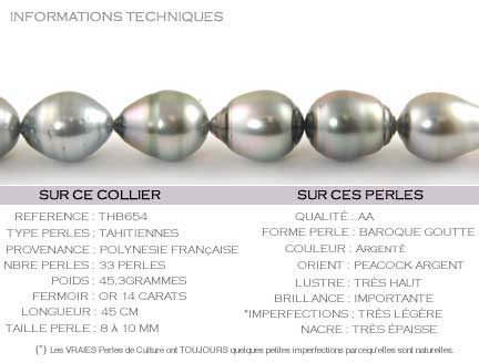 collier de perles baroques de tahiti