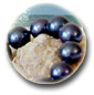 Collier de perles noires