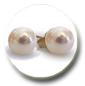 boucles d'oreille en perles de culture d'akoya