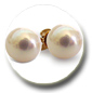 boucles d'oreille perles d'akoya