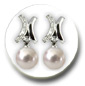 boucles d'oreille perles d'australie