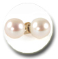 boucles d'oreille perles de culture d'eau douce blanches