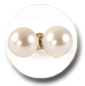 boucles d'oreille perles de culture d'eau douce blanches