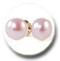 boucles d'oreille perles de culture d'eau douce couleur lavande
