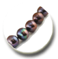 perles d'eau douce noires