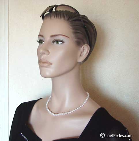 collier bracelet boucles d'oreille de perles de culture