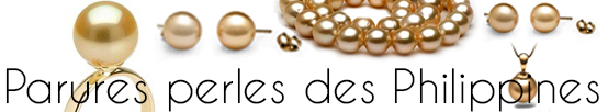 Parures de perles dorées des Philippines 