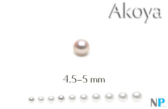 Perle Akoya blanche de petit diamètre