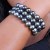 Bracelet 20 cm Triple rang de perles de Tahiti de 8-9 mm qualité AA