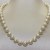 Collier de perles blanches d'Australie blanches ivoire 9,3 à 12 mm 43 cm AAA