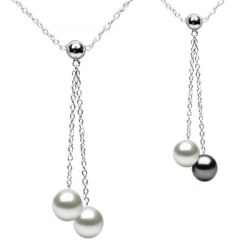 Collier de perles de culture d'eau douce qualité AAA et chaîne en Argent 925