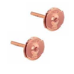 Paire de fermoirs Système GUARDIAN Or rose 18k pour boucles d'oreilles de perles