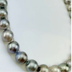 Collier de perles de Tahiti Baroques 10,9-13,2 mm Longueur 43 cm